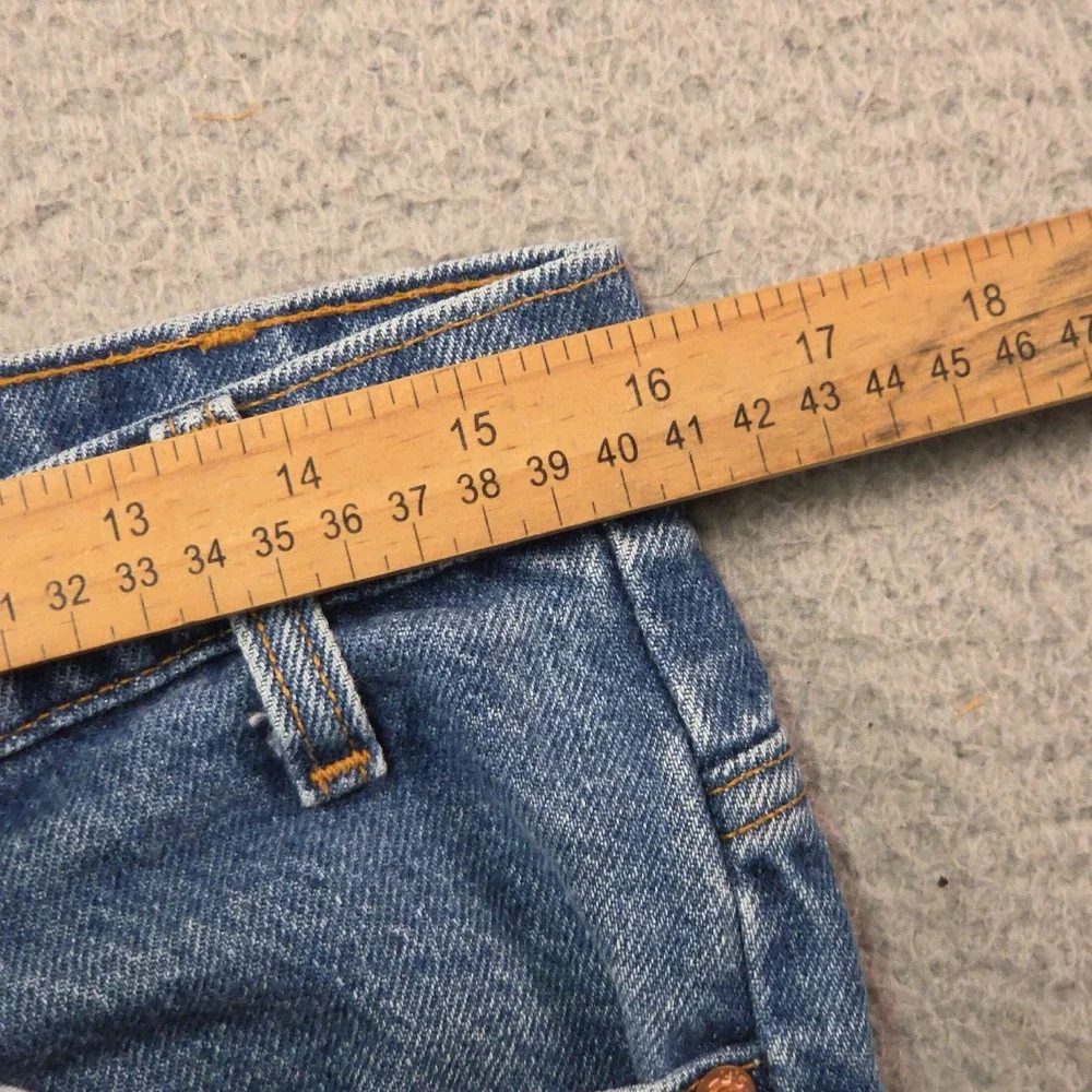 VTG Levis 505 Jeans Mens 33x32 USA Made Orange Tab 90s Grunge Distressed Denim
